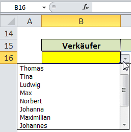 Dropdown Feld fertig