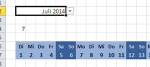 Excel Kalender: Wochenenden einfärben