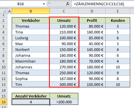 Excel Zaehlenwenn Funktion