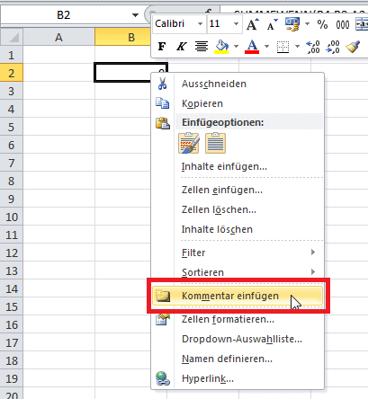 Excel Zell-Kommentare – Zwei Methoden (Schnelltipp)